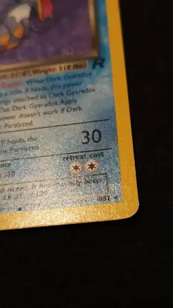 Dark Gyarados Holo 8/82 - 1st Edition Pokemon Team Rocket - Image 4