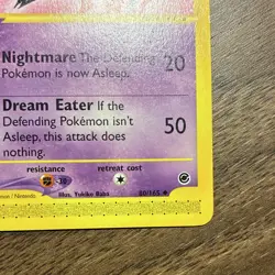 Pokemon Haunter 80/165 Expedition Base Set Regular Uncommon Stage 1 e-Reader - Image 5