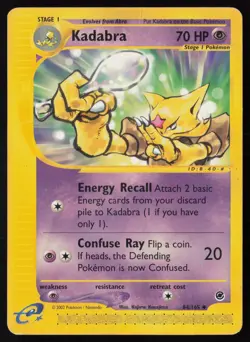 Pokemon Vintage Kadabra 084/165 Expedition Non-Holo - HP / DMG - Image 1
