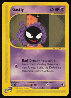 Pokemon Vintage Gastly 109/165 Expedition Non-Holo - HP / DMG - Image 1