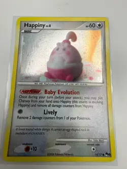 Happiny 14/17 - POP Series 8 Promo Pokemon Holo Foil (NM/LP w SWIRL) - Image 1