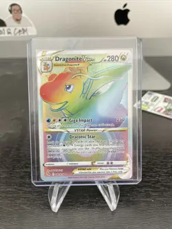 Pokemon TCG Dragonite VSTAR Pokemon GO 081/078 Holo Secret Rare - Image 1