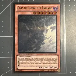 Yugioh - Gorz the Emissary of Darkness GLD5-EN024 Limited Ghost Rare - Image 1