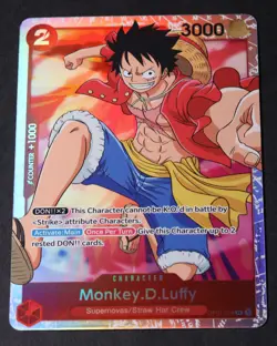 Monkey.D.Luffy • OP01-024 Romance Dawn SR Holo Foil One Piece TCG NM! - Image 1