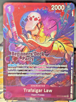 Trafalgar Law OP09-069 Beginners Deck Party Winner Textured One Piece CCG - Image 1