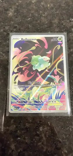 Pokemon Bulbasaur IR Mega Evolution 133/132 In Hand English - NM- Pack Fresh - Image 1