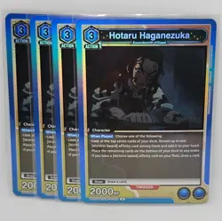 Union Arena Demon Slayer V2 Hotaru Haganezuka RFoil UEX05BT/KMY-3-025 Playset x4 - Image 1