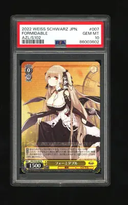 Formidable 007 Weiss Schwarz Azur Lane Weiss Schwarz Japanese PSA 10 - Image 1
