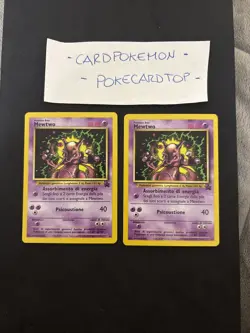 Pokemom Card X2 Mewtwo 14- Promo-black Star Wizard-Ita-No Holo-nm/mint! - Image 1