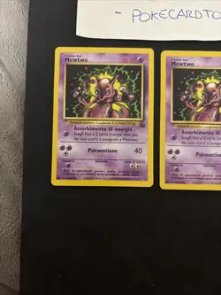 Pokemom Card X2 Mewtwo 14- Promo-black Star Wizard-Ita-No Holo-nm/mint! - Image 4