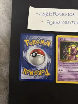 Pokemom Card X2 Mewtwo 14- Promo-black Star Wizard-Ita-No Holo-nm/mint! - Image 5