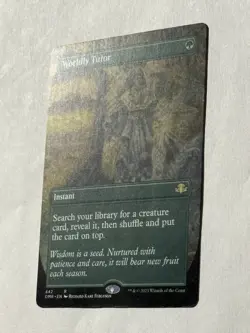 Worldly Tutor BORDERLESS DMR 442 (MTG Dominaria Remastered 2023) - Image 2