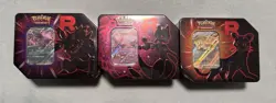!New Never Opened!Pokemon TCG Team Rocket Tins Sealed- Full Art Set (15 Packs) - Image 1
