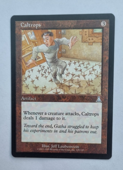 MTG Caltrops, Urza's Destiny, Artifact, Uncommon, 129/143, Vintage, Unplayed - Image 1
