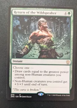 MTG Zendikar Rising Commander Rare RETURN OF THE WILDSPEAKER NM - Image 1