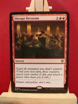 Disrupt Decorum - Murders at Karlov Manor - Rare - NM - MTG - Image 1