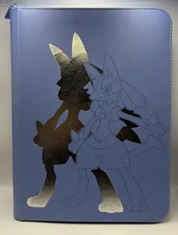 Ultra Pro Zippered PRO Binder 9-Pocket Pokemon Elite Series Lucario - Image 1