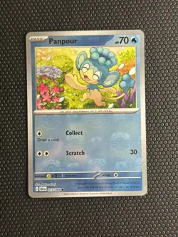 PANPOUR (MASTER BALL PATTERN) 017/086 COMMON BLACK BOLT POKEMON NEAR MINT - Image 1