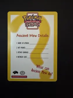 ANCIENT MEW DETAILS INSERT CARD - Pokemon Card - Promo - NM - Image 1