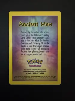 ANCIENT MEW DETAILS INSERT CARD - Pokemon Card - Promo - NM - Image 2
