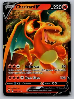 Charizard V 018/159 Holo V Rare Crown Zenith Pokemon Holo Near Mint - Image 1