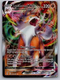 Lycanroc VMAX 092/203 Holo VMAX Rare Evolving Skies Pokemon Holo Near Mint - Image 1