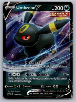 Umbreon V SWSH203 Holo Promo Sword & Shield Promo Pokemon Holo Near Mint - Image 1