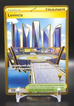 Pokemon - Levincia 244/182 - Sv10: Destined Rivals Hyper Rare Gold Card - Image 1