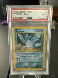 1999 POKEMON FOSSIL #2 ARTICUNO-HOLO PSA 9 - Image 1