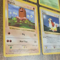 Pokemon TCG Base Set Vintage Lot - Doduo, Bulbasaur, Diglett, Pidgey shadowless - Image 5