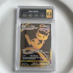 Pokemon Mew VMAX Full Art Ultra Rare Holo TG30 Lost Origin PCG 9.5 - Image 1