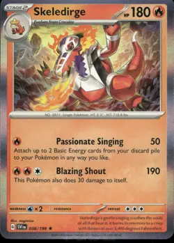 Skeledirge 038/198 Rare Scarlet & Violet Pokemon Holo Near Mint - Image 1