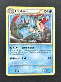 Pokemon TCG Feraligatr Call of Legends 25/95 Regular Rare LP - Image 1