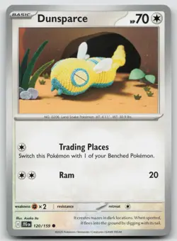 Dunsparce 120/159 Common Journey Together Pokemon Near Mint - Image 1