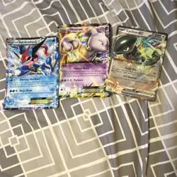 Pokemon TCG Pokemon GO Ash-Greninja EX Mewtwo Cyclizar ex Holo Lot 3 2022 - Image 2