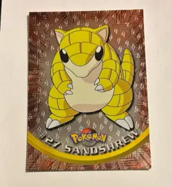 Sandshrew Topps Holo Black Label Pokemon Card - Image 1