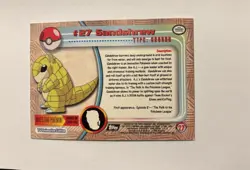 Sandshrew Topps Holo Black Label Pokemon Card - Image 2