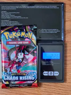 Pokemon TCG Chaos Rising Booster Pack Sealed Weighed 22.6G (Mega Floette ex) - Image 1