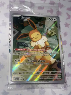 Eevee Prismatic Evolutions PROMO 173 ETB Alt Art Holo Pokemon TCG Card MINT SEAL - Image 1