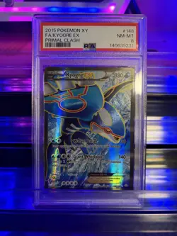 🔥 Kyogre EX Full Art Holo Ultra Rare 148/160 XY Primal Clash ENG PSA 8 🔥 - Image 1