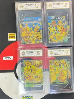 Grade10Pokemon: Pikachu V-UNION S-P 109-112 NM Holo S.CHINESE 0602 - Image 1