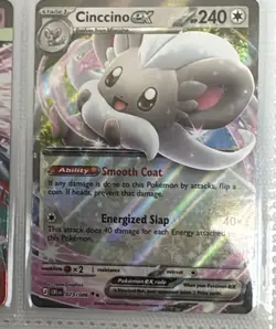 Cinccino ex 073/086 Holo NM Pokemon Card ME04 Chaos Rising - Image 1