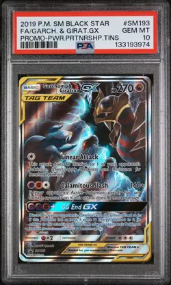 Pokemon TCG Garchomp & Giratina GX SM193 Full Art Black Star Promo PSA 10 ⭐🦈 - Image 1