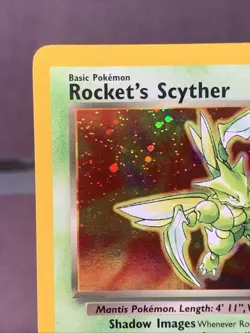Pokemon TCG Rocket's Scyther 13/132 Gym Heroes Holo Rare 2000 VTG WOTC NM- - Image 2
