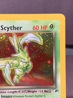 Pokemon TCG Rocket's Scyther 13/132 Gym Heroes Holo Rare 2000 VTG WOTC NM- - Image 3