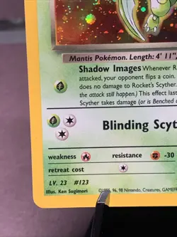 Pokemon TCG Rocket's Scyther 13/132 Gym Heroes Holo Rare 2000 VTG WOTC NM- - Image 5