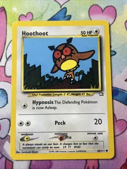 Pokemon Tcg Hoothoot 60/111 Neo Genesis (LP) - Image 1