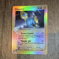Pokemon TCG EX Ruby & Sapphire Manectric 9/109 Reverse Holo Rare English 70 HP - Image 1