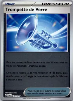 Carte Pokemon Dresseur Trompette de Verre 189/217 - Reverse 2026 - Image 1