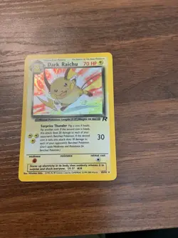 Dark Raichu 83/82 Team Rocket 2000 English Holo Secret Rare Unlimited 70 HP - Image 1